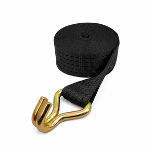 PROVINA RS503000BJ Sangle à cliquet double crochet en J de 2 pouces, 5000 kg, certifiée CE, sangle en polyester haute ténacité, robuste, personnalisable - Product Image 4