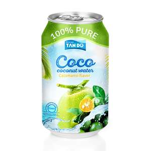 Proveedor OEM, Bebida de Agua de Coco de 330 ml, Sabor a Semilla de Loto, Naranja, Calamansi y Melocotón, Bebida en Lata de Aluminio, Certificación Halal - Product Image 3