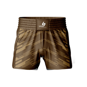 Pantalones Cortos de Entrenamiento de Muay Thai MMA LUUK International con Logotipo Frontal, 100% Poliéster, Secado Rápido, Elásticos, Ligeros, Transpirables y Duraderos - Product Image 1