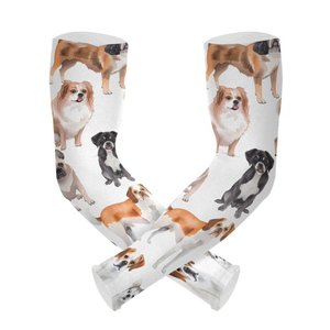 Mangas acrílicas unisex con estampado de perros y diseño digital UPF50+ de moda de verano de Splendid Apparel - Product Image 1