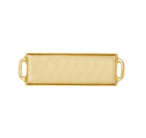 Popular Metal Aluminum Serving <b>Tray</b> With Handle <b>Tea</b> Coffee And Snacks Serving <b>Tray</b> Gold Plated Handcrafted Hotels Supplies - Product Image 2