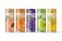 Wana Grape Flavored Prebiotic Concentrate Sprankelend Sap 250ml Aluminiumblik OEM ODM Drank 70% Zuiverheid Klaar om te Drinken