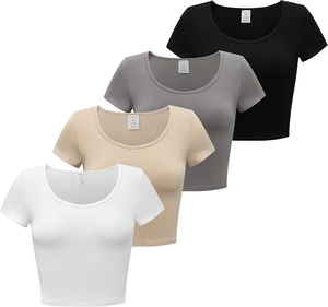 Crop top tendance pour femme, style décontracté urbain, crop top d'été à la mode pour femme - Product Image 1