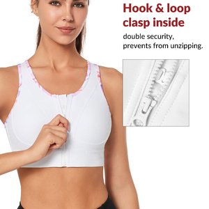 Sports <b>Bra</b> Women Fitness Front Adjustable Straps Yoga Wear Breathable Wireless High <b>Stretch</b> Support Activewear Top - Product Image 2