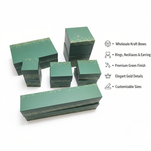 Wholesale Custom Kraft Paper Jewelry <b>Storage</b> <b>Box</b> | Premium Gift Packaging for Rings, Necklaces & Earrings with Elegant Finish - Product Image 5