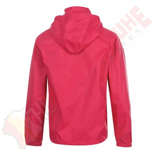 Mens Solid <b>Red</b> <b>Hooded</b> Zip Up Softshell <b>Jackets</b> Windbreaker Lightweight Waterproof Sport Running Hiking Casual Stylish Outerwear - Product Image 2