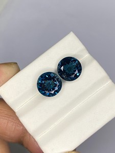 Par de Topacios Azules de Londres Naturales, Corte Marquesa, Piedras Preciosas Sueltas, Facetadas, Alta Claridad, Grado Exclusivo, para Anillo o Colgante - Product Image 5