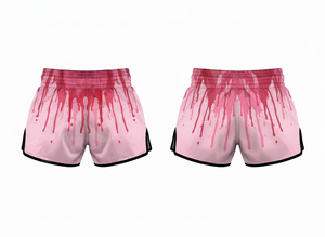 Shorts de boxe Muay Thai amples et imprimés sur toute la surface pour hommes, en satin, pour le kickboxing, les arts martiaux, personnalisables - Product Image 3