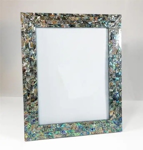 Decorative Mother of Pearl Inlay <b>Mirror</b> Luxury Handmade Wooden Frame <b>Mirror</b> <b>for</b> <b>Wall</b> Decoration - Product Image 5