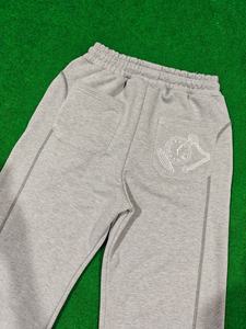 2026 Men <b>Cuffed</b> <b>Jogger</b> With Panel Seams Heavy Weight 100% Cotton Fleece Sweatpants with Embroidery Logo <b>Jogger</b> for Men - Product Image 6