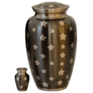 Handcrafted Brass Cross Cremation Urn for Human Ashes Large Metal Funeral <b>Keepsake</b> Urn Adult Ashes Silver <b>Memorial</b> <b>Box</b> Wood Urns - Product Image 3