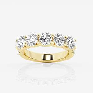 Women's Round Diamond Eternity Band Ring Prong Setting Classic Engagement Ring - Product Image 6