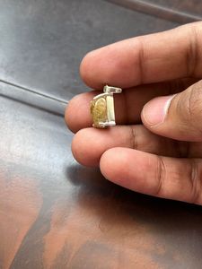 Natural Golden Rutile Quartz 925 <b>Silver</b> <b>Charm</b> Pendant for Anniversary-Original Style Unisex - Product Image 4