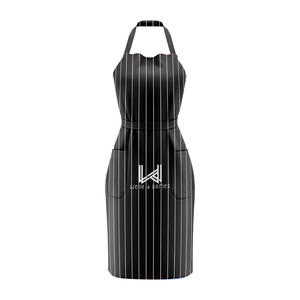 Tablier personnalisé en coton tissé de haute qualité, multi-poches, réutilisable, doux, pour usage quotidien, en denim lavé, léger et respirant - Product Image 2