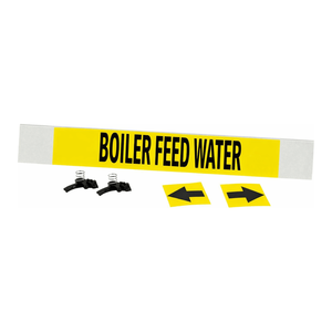 Etiqueta para Tuberías Industriales Flexible, Resistente al Calor y a los Químicos, para Tuberías de Alimentación de Calderas Brady - Product Image 2