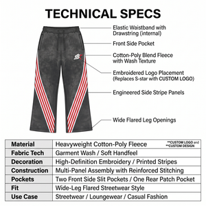 Pantalones Deportivos de Algodón Grueso para Hombre, Estilo Vintage, Lavado Ácido, Transpirables, con Rayas Laterales y Cintura Elástica - Personalizados, OEM, ODM - Product Image 5