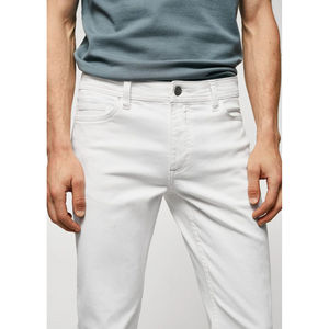 Pantalon droit extensible super confortable pour homme Pakistan Tannery, denim jersey de qualité supérieure, jean à cinq poches, délavage clair. - Product Image 3