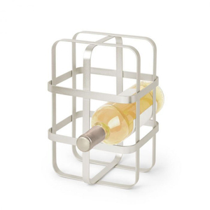 Porte-bouteilles en métal antique avec design circulaire, support à bouteilles pour la salle à manger, meubles de salle à manger, porte-bouteilles géométrique - Product Image 6