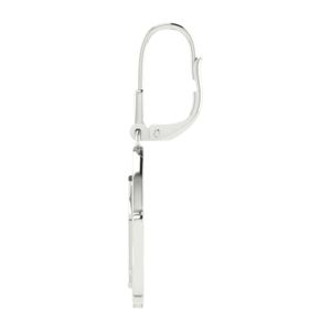 Pendientes de Cristal con Hojas Plateadas para Mujer, Joyería Elegante y a la Moda, Pendientes Colgantes, Accesorio con Estilo, Regalo, Uso Diario, Plata de Ley Premium - Product Image 3