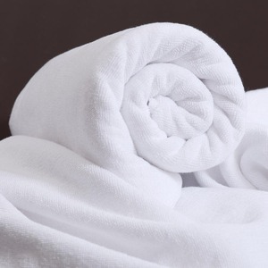 Serviette de bain 100% coton blanc 550 GSM, qualité supérieure, épaisse, douce et absorbante, pour hôtel et maison - Product Image 4