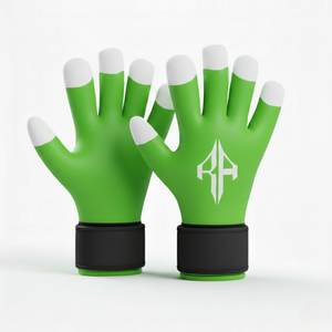Gants de gardien de but unisexes de qualité supérieure, matériau personnalisé en PU, lacets respirants, protection des doigts et du pouce, RIVIAN ATLANTIC - Product Image 1