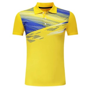 Conjunto de Uniforme de Tenis Unisex, Camiseta de Manga Corta con Pantalones Cortos Azules, Bloques de Color, Poliéster que Absorbe la Humedad - Product Image 3