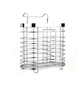 Porte-cuillères/panier unique en acier inoxydable fait main pour cuisine, support à cuillères réglable à prix raisonnable - Product Image 3