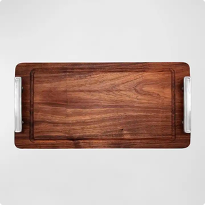 Bandeja de Madera Rústica con Asa Metálica de Forma Cuadrada para Servir Comida, Bandeja de Madera Personalizada con Múltiples Opciones, Bandejas de Madera a Precio Económico - Product Image 4