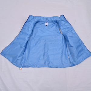 Chaleco Acolchado Sin Mangas para Hombre, Color Azul Claro, Cuello Alto, Cierre de Cremallera, Resistente al Viento, Ropa Casual de Otoño con Logotipo Personalizado - Product Image 5