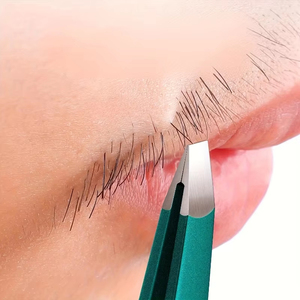 Pinzas Planas de Alta Precisión con Caja de Almacenamiento, Aptas para Hombres y Mujeres, para Depilación, Barba, Pinzas de Moda para el Cuidado Facial - Product Image 2