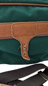 Sac de voyage week-end en toile et cuir, grande capacité, durable, imperméable, avec fermeture éclair, fournisseur OEM, LCTB-0087 - Product Image 2