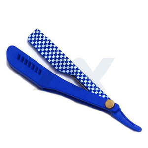 Wholesale Disposable Stainless Steel Straight Razor with Custom Logo <b>Plastic</b> Handle Safety Features for Barber Body Shave - Product Image 4