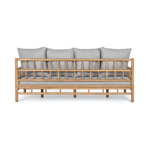 Ensemble de canapés en rotin d'extérieur moderne avec coussins résistants aux intempéries et durables pour villa, maison d'hôtes, hôtel, cour, jardin, terrasse - Product Image 5