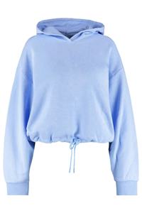 High Quality Customized Ladies Fleece <b>Pull</b> Over Crop Top Hoodie Casual Short Knitted Fabric Embroidered Printed <b>Light</b> Weight" - Product Image 2