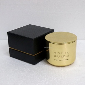 Contenedor de Latón Brillante Personalizado de 16 oz para Velas con Tapa, Nuevos Diseños, Frascos Vacíos Hechos a Mano para Fabricación de Velas, Decoración del Hogar, Lujo - Product Image 6