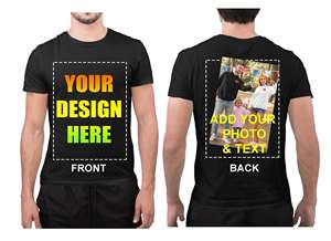T-shirts pour hommes de haute qualité 100% coton noir, taille plus, vente en gros, t-shirts personnalisés, impression de logo personnalisée pour hommes, 2027 - Product Image 3