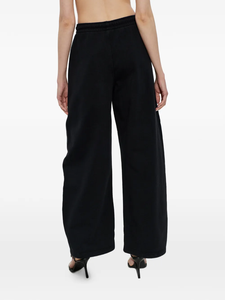 JAC22 D1150 Women's Casual High-waisted Elastic Waist Loose Wide-leg <b>Chiffon</b> Pants with Quick Dry for Running Fitness Workouts - Product Image 3