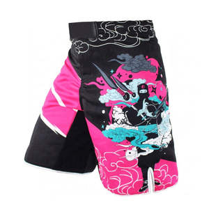 Profesional de alta calidad de peso ligero personalizado Logo de impresión elegante mejor diseño Fighting Wear MMA Shorts para hombres - Product Image 1