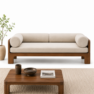 Modern Solid <b>Wood</b> <b>Sofa</b> Minimalist Living Room Lounge <b>Sofa</b> Contemporary Home Furniture - Product Image 4