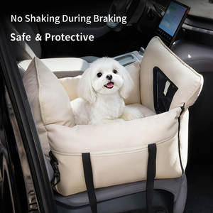 Bolsa de Transporte 2 en 1 para Perros, Cama Elevadora Portátil para Mascotas con Correa de Seguridad y Cojín Lavable para Perros Pequeños, Gatos y Cachorros - Product Image 2