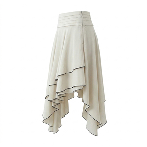 Faldas Casuales para Mujer con Logotipo Personalizado al por Mayor, Faldas Cortas Transpirables de Alta Calidad 100% Algodón OEM - Product Image 2