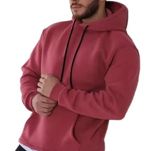 2025 New <b>Men's</b> Casual Woolen Hoodie <b>Sweatshirt</b> Anti-Wrinkle Hooded Pullover Tops in Yellow Green Pink Purple <b>Orange</b> - Product Image 3