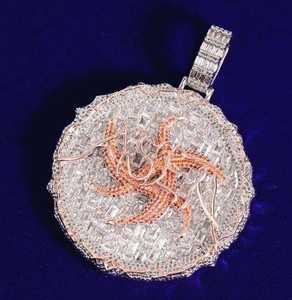 Popular Colgante de Música Hip Hop Iced Out para Hombre con Diamantes Moissanita VVS Baguette, Joyería para Él - Product Image 5