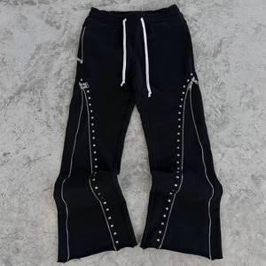 Chándal Informal con Capucha y Pedrería para Hombre, Ligero, Transpirable, Talla Grande, en Venta al por Mayor, Alta Calidad - Product Image 3