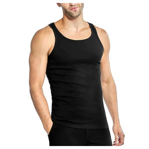 Débardeurs de sport décontractés pour hommes 2025, couleur unie, séchage rapide, couleur et logo personnalisables, fabriqués à prix abordable - Product Image 1