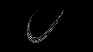 Collar de Plata de Ley con Diamantes Cultivados en Laboratorio y Diseño de Hoja Marquise para Novia |   Regalo de Aniversario de Compromiso, Chapado en Oro Rosa para Boda - Product Image 3