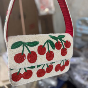 Elegant seed bead <b>embellished</b> Bag <b>Clutch</b> for women handmade embroidery Seed Beaded Embroidery Crafts Purse Luxury Design - Product Image 5