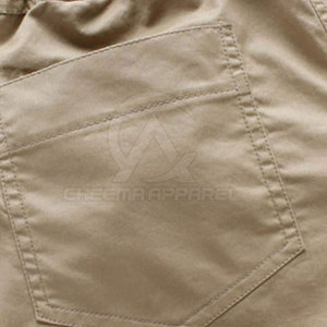 Pantalones Cortos Bermuda Casuales de Algodón Color Caqui para Hombre, Cintura Media, Transpirables - Product Image 3