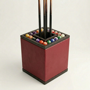 Argmac Premium Block <b>Cue</b> Stand with Flute Design, PU Leather Finish, Luxury <b>Cue</b> Holder for <b>Pool</b> and Snooker Tables - Product Image 4