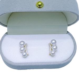 Pendientes de Perlas de Agua Dulce Naturales de Zhuji de 4-6 mm, Aurora Impecable, Multi-Perlas, Plata Pura, Producto Famoso en Internet, Venta al por Mayor - Product Image 5